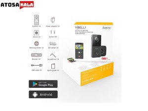 زنگ در هوشمند آرنتی Arenti VBELL1 2K Ultra HD Battery Video Doorbell همراه با کارت حافظه