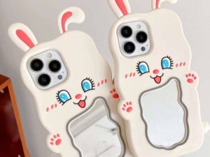 قاب گوشی اپل iPhone 13 pro max مدل خرگوش آینه دار سیلیکونی