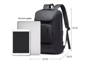 کوله ضد آب یو اس بی دار لپ تاپ 15.6 اینچ بنج Bange BG-7078 Oxford Cloth Waterproof Backpack with USB Port