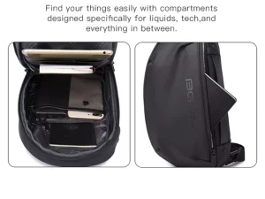 کوله تک بند یو اس بی دار ضد آب بنج Bange BG-7306 Crossbody Chest Bag with USB Port
