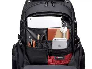 کوله پشتی لپ تاپ مسافرتی با دو درگاه یو اس بی و انتقال صدا بنج Bange BG-1903 15.6" Laptop Waterproof Backpack