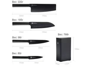 ست 5 تایی چاقو آشپزخانه شیائومی Xiaomi Huo Hou Fire Youth Edition Kitchen Knife Set HU0057