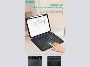 کاور کیبورددار مگنتی آیپد 10.9 و 11 اینچ کوتتسی Coteetci Magnetice Sphit Keyboard Lither Case Ipad 10.9/11 64008