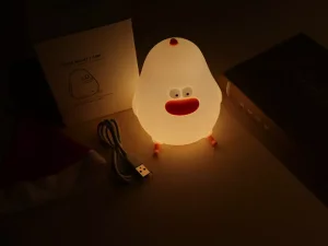 چراغ خواب شارژی فانتری طرح اردک Bxingsftys Silicone Night Duck-shaped Desk Lamp W01