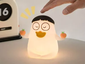 چراغ خواب فانتزی رومیزی شارژی سیلیکونی Baby Duck Ducky LED Mood Light bwxly-01