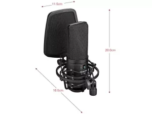 میکروفون دوتایی با سیم بویا BOYA BY-M1DM Omnidirectional Microphone