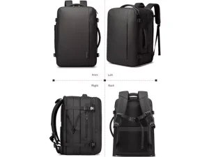 کوله پشتی لپ تاپ 15.6 اینچ ضد آب و ضد سرقت طرح چمدان دارای درگاه تایپ‌سی و یو‌اس‌بی بنج Bange BG-7682 Hard Case Backpack With TSA Combination Lock And USB Type-C Port
