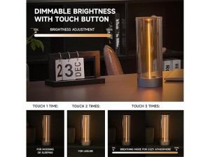 چراغ مطالعه و رومیزی فانتزی و مگنتی مدل Minimalist Desk Lamp Cordless Table Lamps LED Rechargeable Modern Nightstand Lights