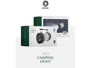 چراغ کمپینگ گرین GN2IN1CLIGHT-R16-RGreen Lion 2 in 1 Camping Light 3000mAh 500lm GN2IN1CLIGHT-R16-R