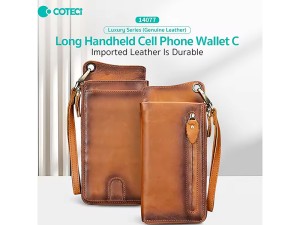 کیف پول و کیف موبایل با ظرفیت زیاد کوتتسی Coteetci Long Handheld Cell Phone Wallet C 14077