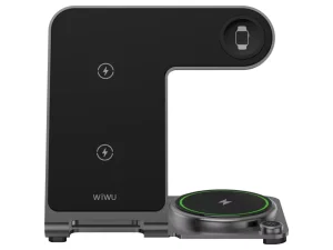 شارژر وایرلس رومیزی سه کاره 15 وات ویوو WiWU Wi-W023 3 in 1 wireless charger