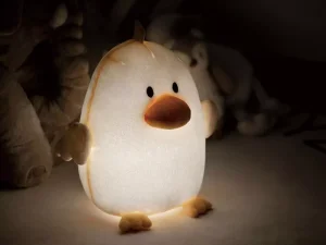 چراغ خواب فانتزی رومیزی اردک مخملی Plush Duck Soothing Night Light Children&#39;s Warm