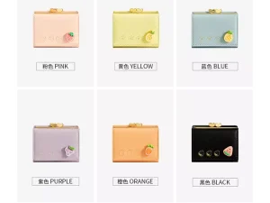 کیف پول زنانه کوچک طرح میوه های برجسته تائومیک میک TAOMICMIC Y8072 wallet Female Purse Cute Foldable Multi-Card