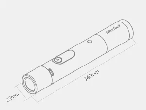 چراغ قوه لایتنینگ و ردیاب دوربین مخفی شیائومی Xiaomi NexTool 6061-T6 Lightning Electric Arc Self Defense Flashlight NE20040