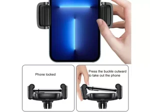 هولدر گوشی موبایل داخل خودرو ویوو WiWU Car Vent Phone Holder CH009 Handsfree Shockproof Stand
