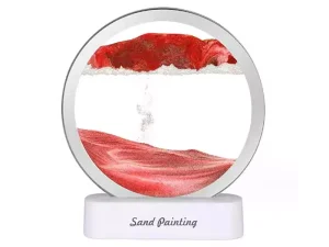 چراغ شب تزیینی سه بعدی شن و ماسه Quicksand Painting Hourglass Ornament Lamp 3d AX-218