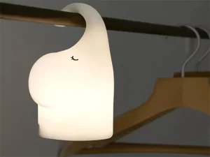 چراغ خواب فانتزی رومیزی شارژی قابل حمل اتاق کودک HBKDX-01 domi elephant new 3D silicone led night lamp