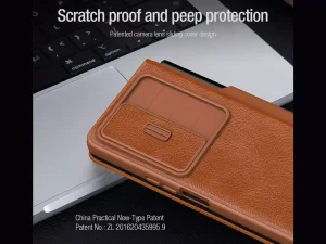 کیف محافظ سامسونگ زد فولد 4 نیلکین Nillkin Samsung Galaxy Z Fold 4 5G/W23 Qin Pro leather case
