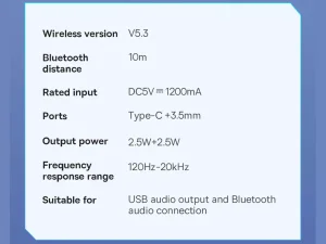 ساندبار و اسپیکر بلوتوثی بیسوس Baseus AeQur DS10 Sound Positioning Acoustics A20054402111