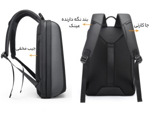 کوله پشتی لپ تاپ 14 اینچی بنج Bange BG-2809 Backpack Bag 14 Inch