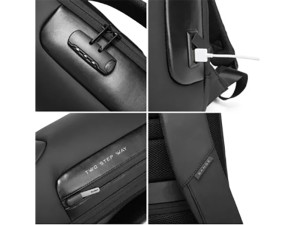 کوله پشتی حرفه ای ضد آب لپ تاپ 15.6 اینچ دارای پورت USB بنج BANGE BG-7216 Backpack 15.6 inch Laptop Waterproof