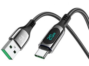 کابل شارژر سریع یو اس‎ بی به تایپ‎ سی هوکو Hoco S51 5A Extreme Fast charging data cable for Type-C