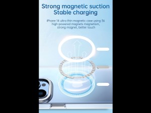 قاب شفاف مگنتی آیفون 14پلاس ویوو Wiwu Ultra Thin Magnetic Phone Case for IP 14/6.7&#39;&#39; Plus MCC-102