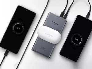 پاوربانک 10000 و شارژر وایرلس سامسونگ Samsung fast wireless charging power bank EB-U1200CSEGWW