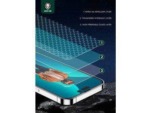 گلس آیفون 14 پلاس گرین Green iphone 14 Plus 3D Desert Glass GNDREDGL14M