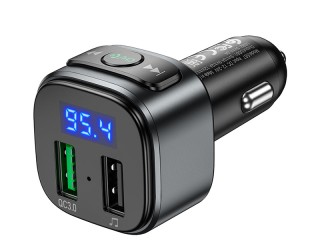 شارژر فندکی با قابلیت پخش موسیقی و امکان برقراری تماس هوکو Hoco Car charger E67 with wireless FM transmitter