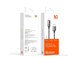 کابل هوشمند سوپر فست شارژ یو اس بی به تایپ سی 100 وات 1.2 متری مک دودو Macdodo CA-315 USB to Type-C Cable