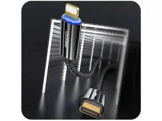 کابل شارژ تایپ سی به لایتنینگ یک متری رسی Recci RS03CL USB-C to Lightning
