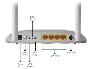 روتر و مودم رومیزی وایرلس + ADSL2 تی پی لینک TP-Link TD-W8961N-V1 N300 Adsl2 Plus