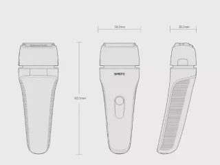 ریش تراش 4 تیغه شیائومی Xiaomi Mijia Smate 4-blade Electric Razor for dry and wet shave ST-W482