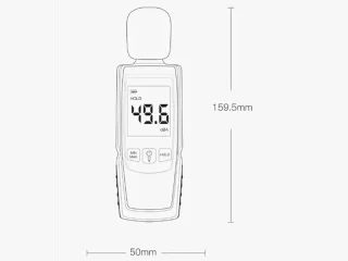 دسی بل متر شیائومی با دقت بالا Xiaomi Youpin Duke FBI high precision decibel meter
