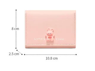 کیف پول زنانه کوچک طرح عروسکی تائومیک میک TAOMICMIC Y8249 cartoon short tri fold wallet student