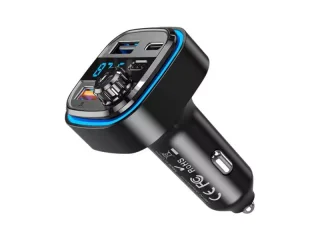 شارژر فندکی و گیرنده بلوتوث خودرو یو اس بی و تایپ سی ایکس او XO transmiter FM BCC08 Bluetooth MP3 car charger 3,1A