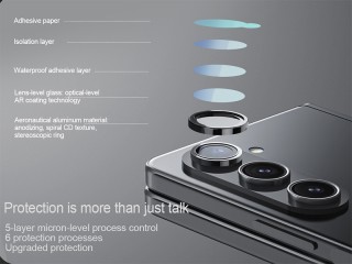 محافظ لنز دوربین سامسونگ زد فولد 5 نیلکین Nillkin Samsung Galaxy Z Fold 5 CLRFilm Camera Tempered Glass