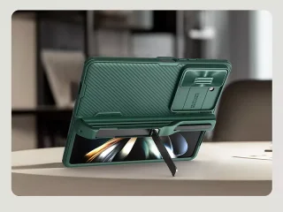قاب محافظ زد فولد 5 سامسونگ نیلکین Nillkin Samsung Galaxy Z Fold5 CamShield Fold Case Pen holder version