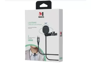 میکروفون یقه‌ای سیمی لایتنینگ مارورس Marvers MS-UC566 lightning collar microphone