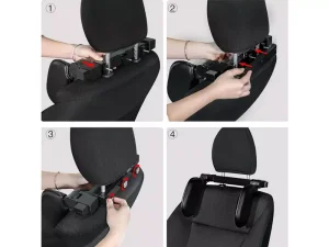 بالش سر و گردن داخل خودرو قابل تنظیم Adjustable Car Headrest Side Sleeping Neck Support Pillow CHP05