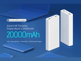 پاوربانک شارژ سریع تایپ سی و یو اس بی شیائومی Xiaomi PLM18ZM Mi Power Bank 3 20000mAh