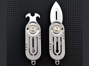 چاقو آنباکسینگ چندکاره تیتانیومی Multifunctional titanium alloy unboxing knife sharp