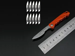 مینی چاقوی تاشو تیز قابل اتصال به جاکلیدی Mini folding knife sharp paper knife