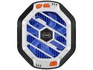 شارژر بی سیم مگنتی 15 وات و فن خنک کننده گوشی موبایل ویوو WiWU Wi-R001 15W Magsafe Charging Featured RGB Light Phone Cooling Fan