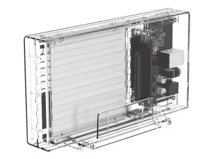 باکس هارد درایو 2.5 اینچی اوریکو Orico 2259U3-EU-CR-BP Transparent Series Dual-Bay Hard Drive Enclosure
