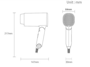 سشوار تاشو مسافرتی SMATE SH-1001 MINI Negative Ion Mini Folding Hair Dryer