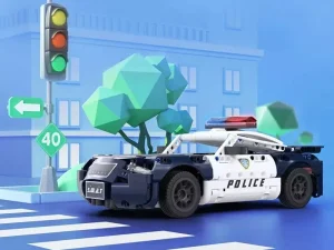 لگو اسباب بازی ماشین پلیس شیائومی Constructor Xiaomi Onebot Police Car OBCJJC22AIQI