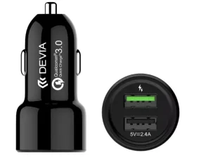 شارژر فندکی یو اس بی دویا DEVIA Smart Dual USB Car Charge