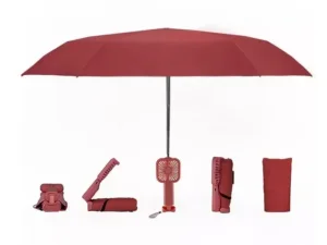 چتر بارانی و آفتابی دارای مینی پنکه شارژی Mini Fan Umbrella Product ST-200